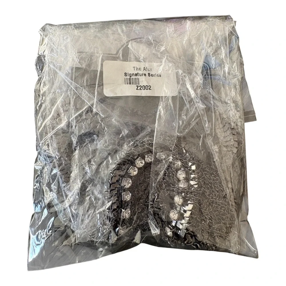 Paparazzi Signature Series The Alex Gunmetal Rhinestone Fringe Necklace Z2002